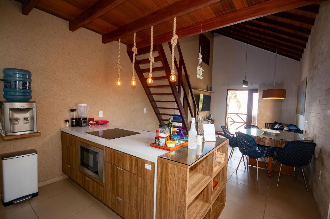 Apartamento Peixe Boi - pé na areia com vista frontal e total para o mar Barra Grande (Piaui) Exterior foto