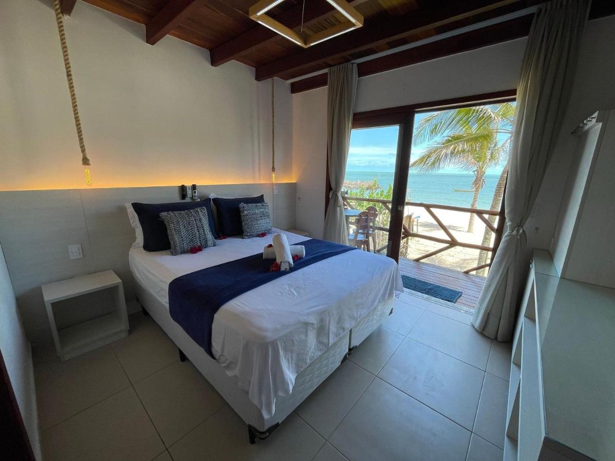 Apartamento Peixe Boi - pé na areia com vista frontal e total para o mar Barra Grande (Piaui) Exterior foto