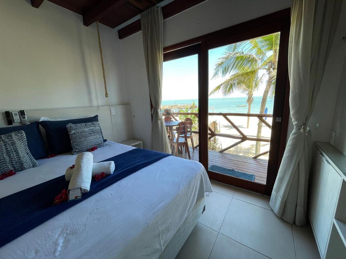 Apartamento Peixe Boi - pé na areia com vista frontal e total para o mar Barra Grande (Piaui) Exterior foto