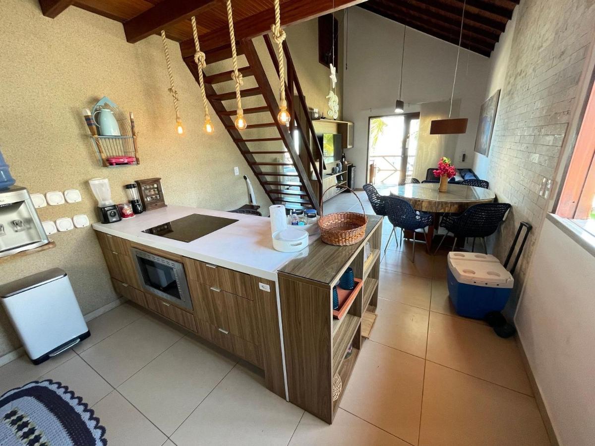 Apartamento Peixe Boi - pé na areia com vista frontal e total para o mar Barra Grande (Piaui) Exterior foto