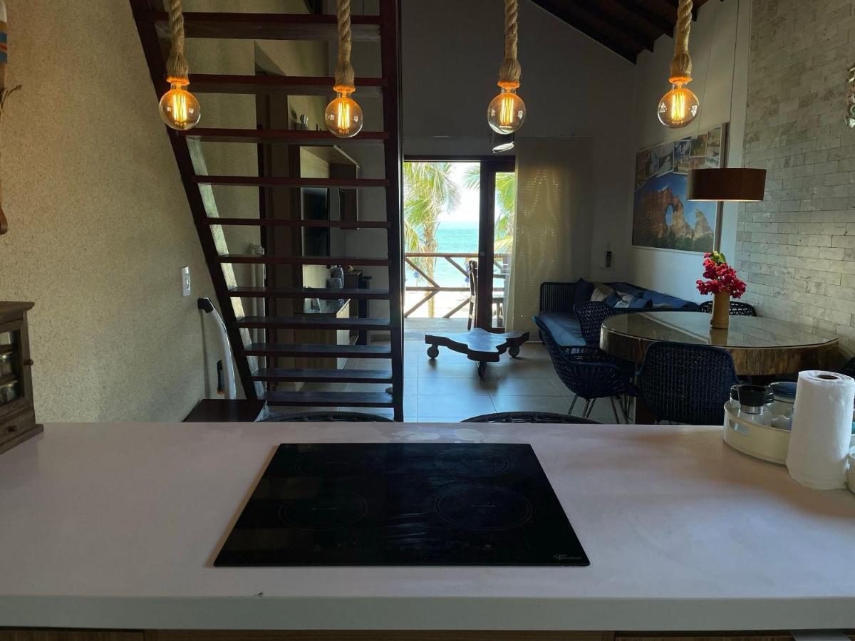 Apartamento Peixe Boi - pé na areia com vista frontal e total para o mar Barra Grande (Piaui) Exterior foto