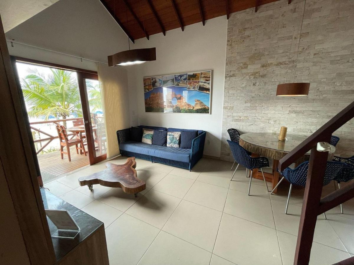 Apartamento Peixe Boi - pé na areia com vista frontal e total para o mar Barra Grande (Piaui) Exterior foto